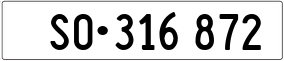 Trailer License Plate